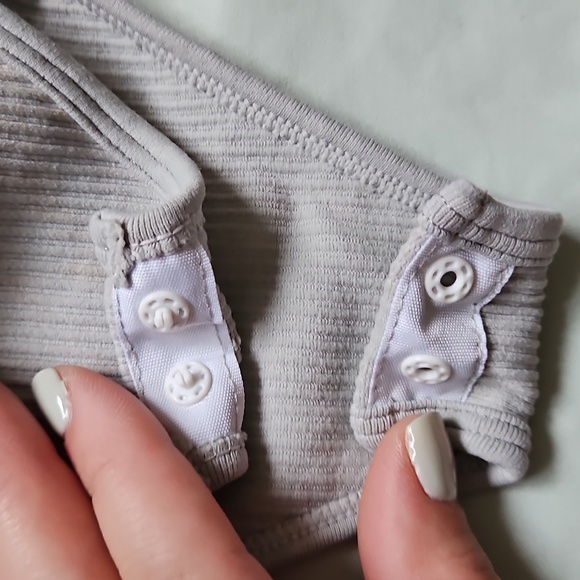 QQQ Black and Gray Bodysuit Set, Size L - Picture 7 of 8